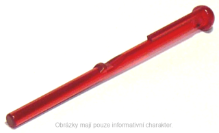 15303 Trans-Red Projectile Arrow, Bar 8L with Round End