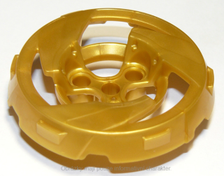 41179 Pearl Gold Wheel Cover 3 Mag Spoke with 4 Pin Holes