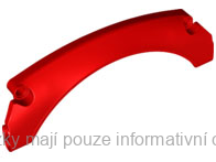 67141 Red Technic, Panel Car Mudguard Arched #40 15 x 2 x 5