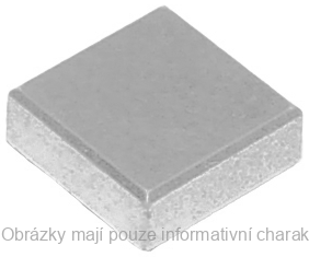 3070b Metallic Silver Tile 1 x 1 with Groove