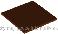 10202 Reddish Brown Tile 6 x 6 with Bottom Tubes