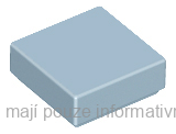 3070b Sand Blue Tile 1 x 1 with Groove