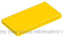 87079 Yellow Tile 2 x 4