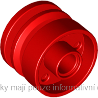55981 Red Wheel 18mm D. x 14mm with Pin Hole