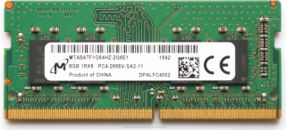 Micron SODIMM DDR4 8GB 2666MHz CL19 MTA8ATF1G64HZ-2G6E1