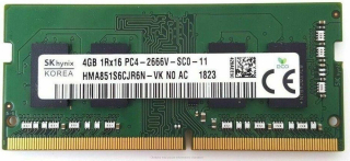 hynix SODIMM DDR4 4GB 2666MHz CL19 HMA851S6CJR6N-VK N0 AC