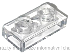 3023 Trans-Clear Plate 1 x 2
