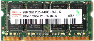 Hynix SODIMM DDR2 2GB 800MHz CL6 HYMP125S64CP8-S6 AB-C