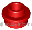 85861 Red Plate, Round 1 x 1 with Open Stud