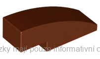 50950 Reddish Brown Slope, Curved 3 x 1