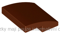 15068 Reddish Brown Slope, Curved 2 x 2 x 2/3