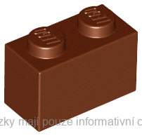 3004 Reddish Brown Brick 1 x 2