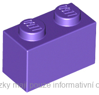 3004 Dark Purple Brick 1 x 2