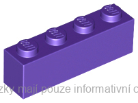 3010 Dark Purple Brick 1 x 4