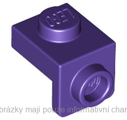 36841 Dark Purple Bracket 1 x 1 - 1 x 1