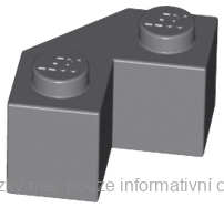 87620 Dark Bluish Gray Brick, Modified Facet 2 x 2