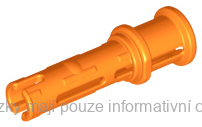 32054 Orange Technic, Pin 3L with Friction Ridges and Stop Bush