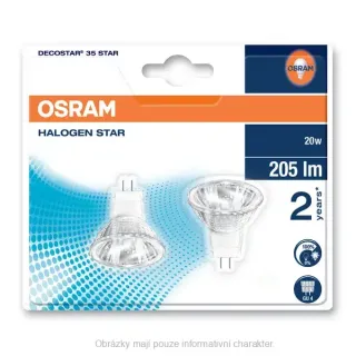 OSRAM - DECOSTAR 44890 ST WFL 20W -GU4 - 12V - 36°