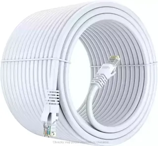 Extrémně výkonné vysoce kvalitní 550MHz UTP kabel Cat6 30.5m Bílý