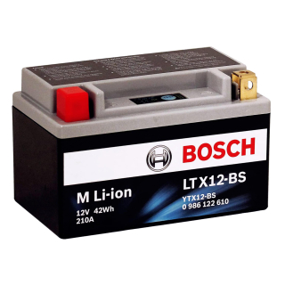 Originální Motobaterie BOSCH Li-iontové provedení 0986122610 LTX12-BS, YTX12-BS