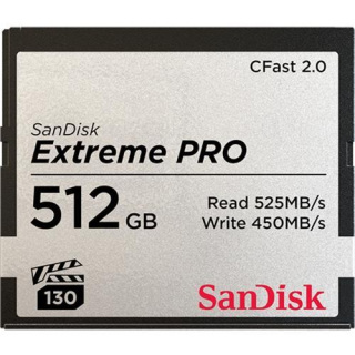 Paměťová karta Sandisk Extreme Pro CFast 2.0 512 GB (525R/450W)