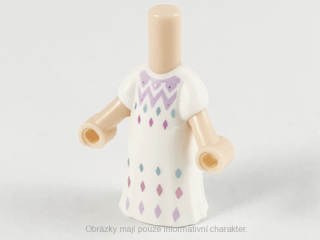 75854 Light Nougat Micro Doll, Body with White Dress (Elsa)